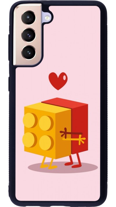 Coque Samsung Galaxy S21 5G - Silicone rigide noir Saint Valentines Day 26 Puzzle