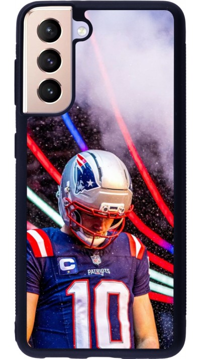 Coque Samsung Galaxy S21 5G - Silicone rigide noir Super Bowl 26 Patriots 3