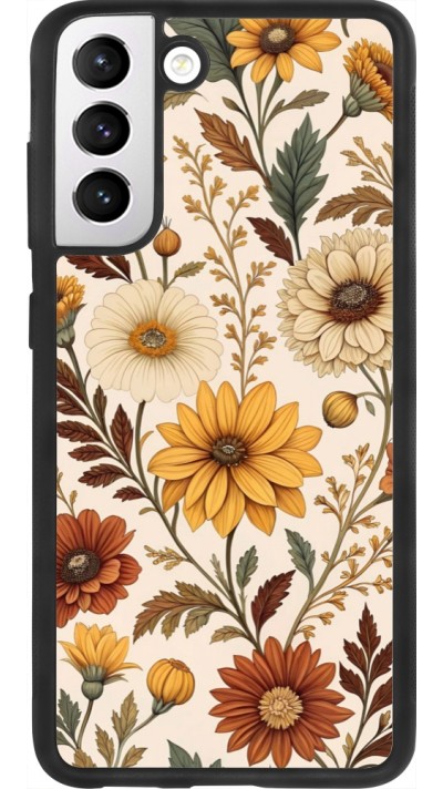 Coque Samsung Galaxy S21 FE 5G - Silicone rigide noir Autumn 25 Flower pattern