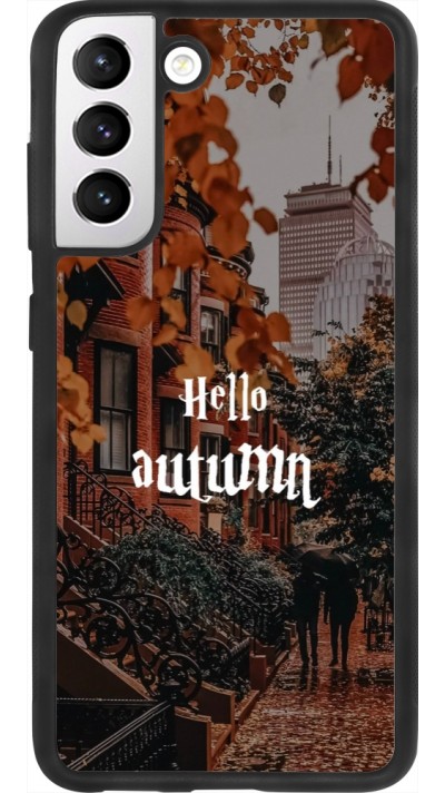 Coque Samsung Galaxy S21 FE 5G - Silicone rigide noir Autumn 25 Hello autumn