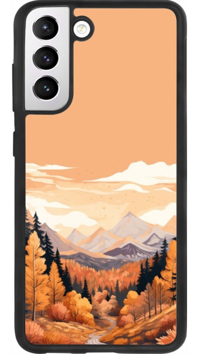 Coque Samsung Galaxy S21 FE 5G - Silicone rigide noir Autumn 25 Mountains