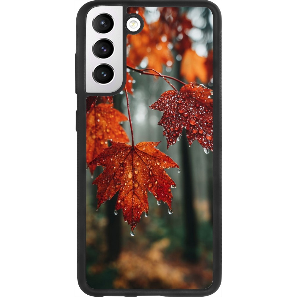 Coque Samsung Galaxy S21 FE 5G - Silicone rigide noir Autumn 25 Rain