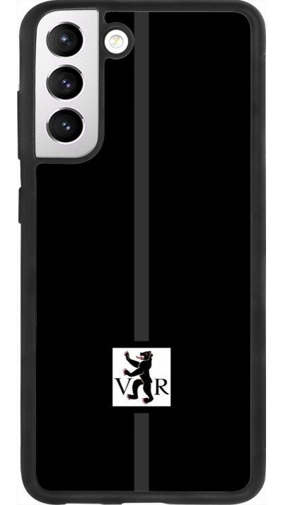 Coque Samsung Galaxy S21 FE 5G - Silicone rigide noir Canton AR noir