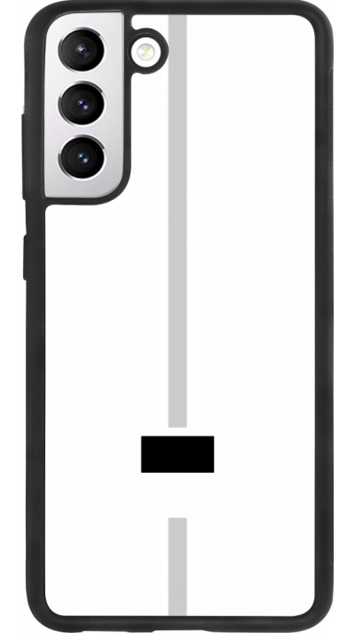Coque Samsung Galaxy S21 FE 5G - Silicone rigide noir Canton FR blanc