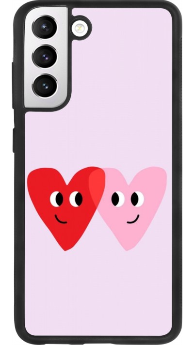Coque Samsung Galaxy S21 FE 5G - Silicone rigide noir Saint Valentines Day 26 Heart