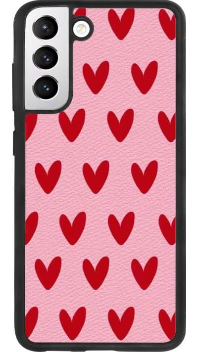 Coque Samsung Galaxy S21 FE 5G - Silicone rigide noir Saint Valentines Day 26 Pattern heart