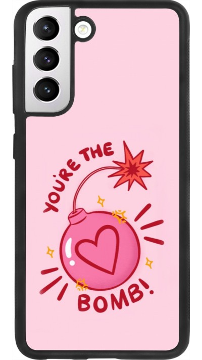 Coque Samsung Galaxy S21 FE 5G - Silicone rigide noir Saint Valentines Day 26 You are the bomb