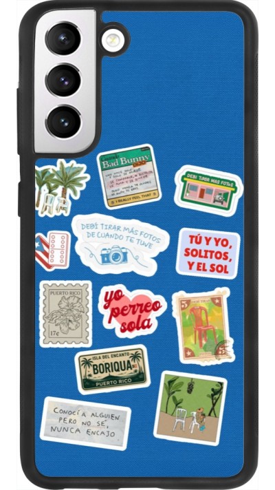 Samsung Galaxy S21 FE 5G Case Hülle - Silikon schwarz Seals of the Dominican Republic DTMF