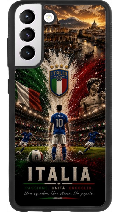 Samsung Galaxy S21 FE 5G Case Hülle - Silikon schwarz Fussball Italien splash 2026