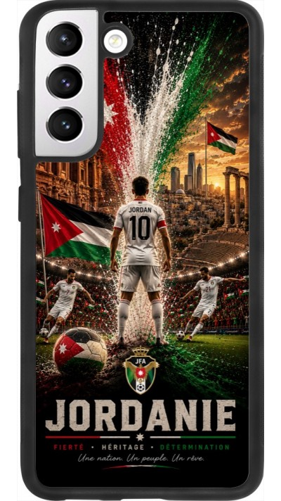 Samsung Galaxy S21 FE 5G Case Hülle - Silikon schwarz Fussball Jordanien splash 2026