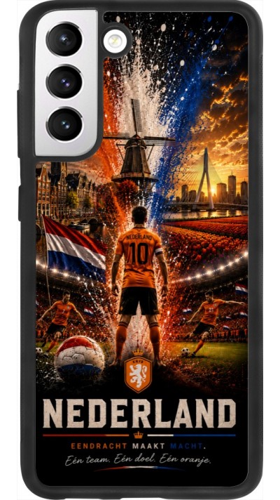 Samsung Galaxy S21 FE 5G Case Hülle - Silikon schwarz Fussball Niederlande splash 2026