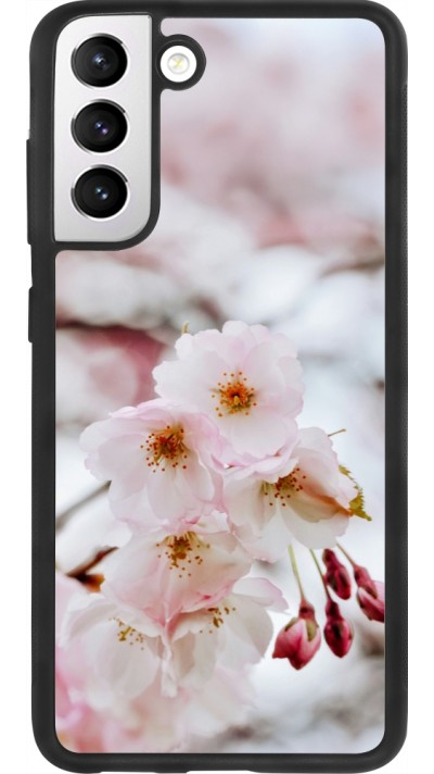 Samsung Galaxy S21 FE 5G Case Hülle - Silikon schwarz Cherry tree Spring 2026