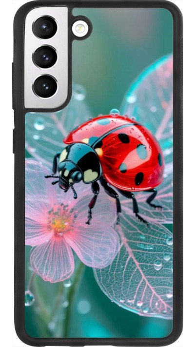 Samsung Galaxy S21 FE 5G Case Hülle - Silikon schwarz Ladybird in bloom Spring 2026