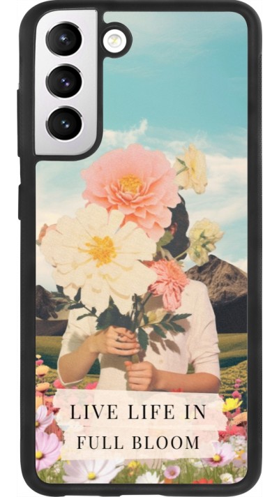 Samsung Galaxy S21 FE 5G Case Hülle - Silikon schwarz Live life in full moon Spring 2026