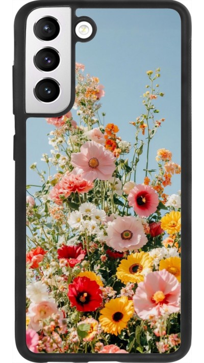 Samsung Galaxy S21 FE 5G Case Hülle - Silikon schwarz Spring flowers Spring 2026