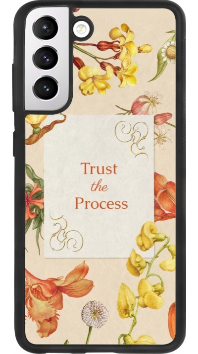 Samsung Galaxy S21 FE 5G Case Hülle - Silikon schwarz Trust the process Spring 2026