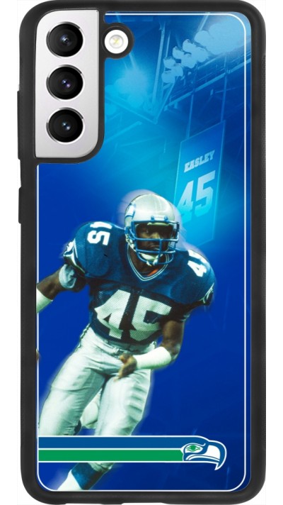 Coque Samsung Galaxy S21 FE 5G - Silicone rigide noir Super Bowl 26 Seattle 1