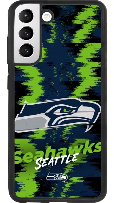 Coque Samsung Galaxy S21 FE 5G - Silicone rigide noir Super Bowl 26 Seattle 2