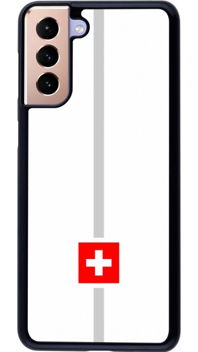 Coque Samsung Galaxy S21+ 5G - Canton CH blanc