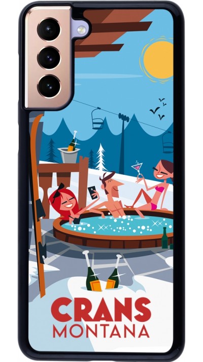 Samsung Galaxy S21+ 5G Case Hülle - Crans-Montana Mountain Jacuzzi