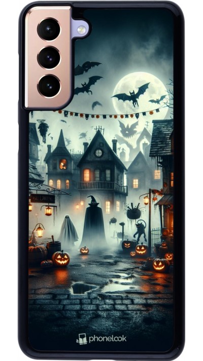 Samsung Galaxy S21+ 5G Case Hülle - Halloween Spukstadt