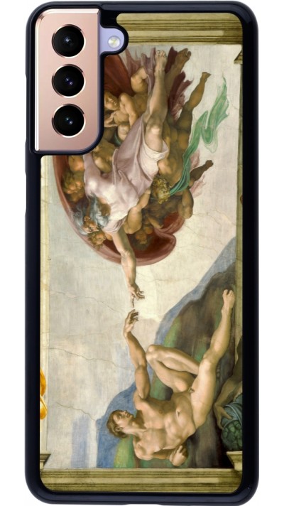 Samsung Galaxy S21+ 5G Case Hülle - Kunstbild - Die Erschaffung Adams - Michelangelo