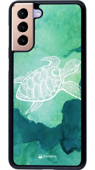 Hülle Samsung Galaxy S21+ 5G - Turtle Aztec Watercolor