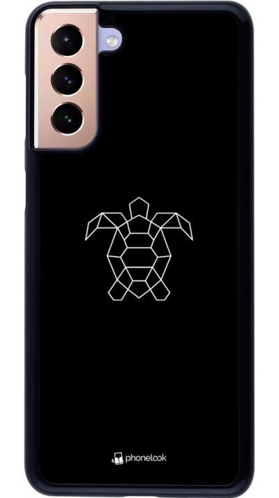 Hülle Samsung Galaxy S21+ 5G - Turtles lines on black