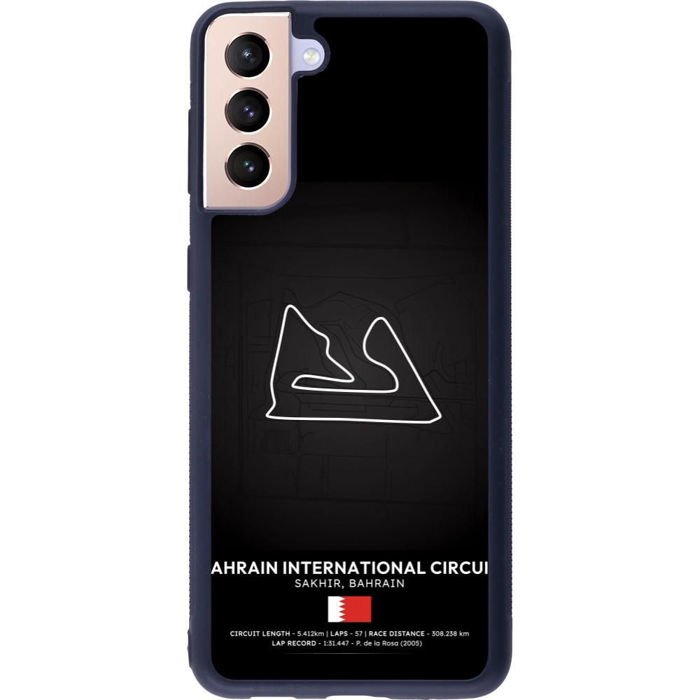 Coque Samsung Galaxy S21+ 5G - Silicone rigide noir F1 Track 2025 Bahrain