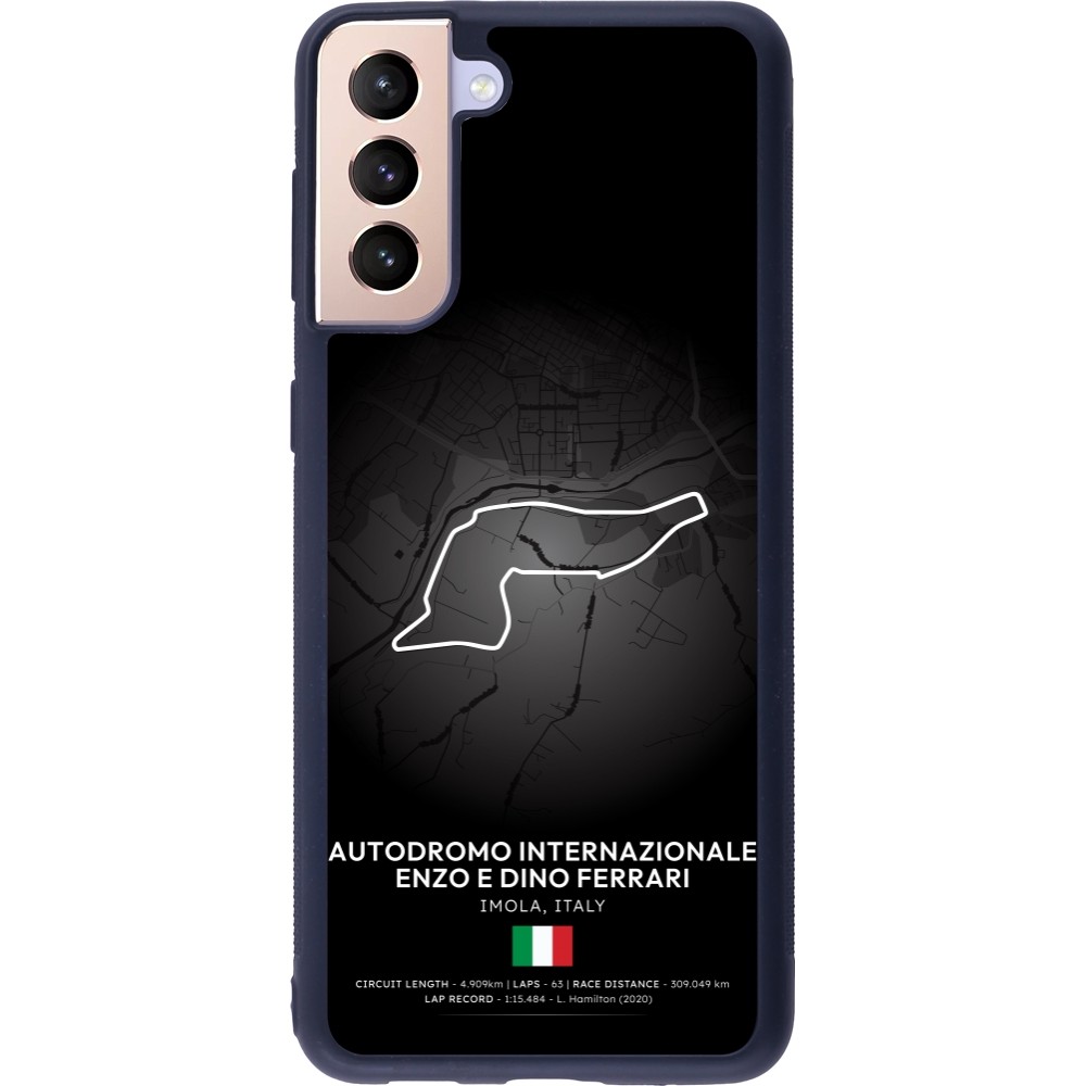 Coque Samsung Galaxy S21+ 5G - Silicone rigide noir F1 Track 2025 Emilia-Rogmana