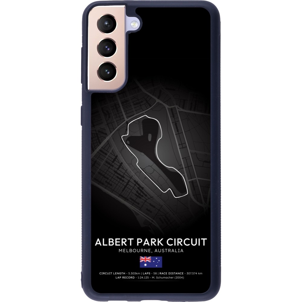 Samsung Galaxy S21+ 5G Case Hülle - Silikon schwarz F1 Track 2025 Melbourne