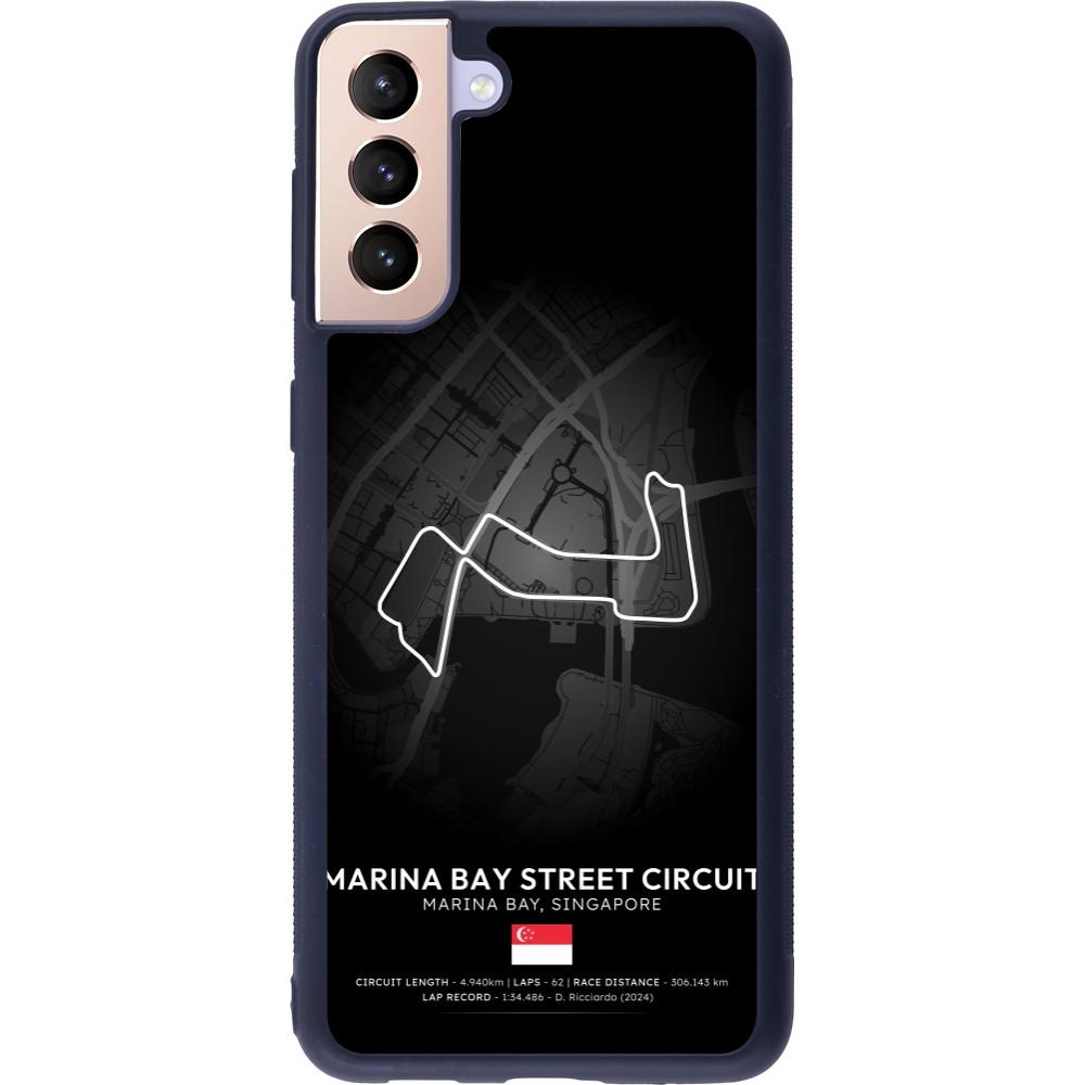 Samsung Galaxy S21+ 5G Case Hülle - Silikon schwarz F1 Track 2025 Singapore