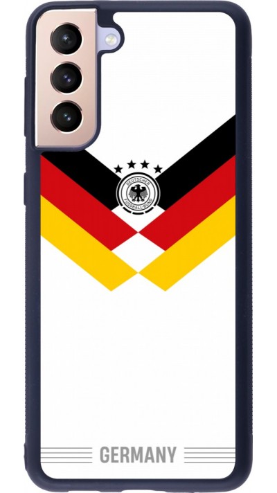 Coque Samsung Galaxy S21+ 5G - Silicone rigide noir Maillot de football Allemagne 2026 personnalisable