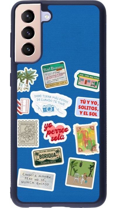 Coque Samsung Galaxy S21+ 5G - Silicone rigide noir Seals of the Dominican Republic DTMF