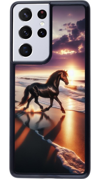 Coque Samsung Galaxy S21 Ultra 5G - Cheval majestueux plage