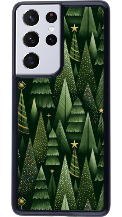 Samsung Galaxy S21 Ultra 5G Case Hülle - Christmas 25 Pattern Xmas Tree