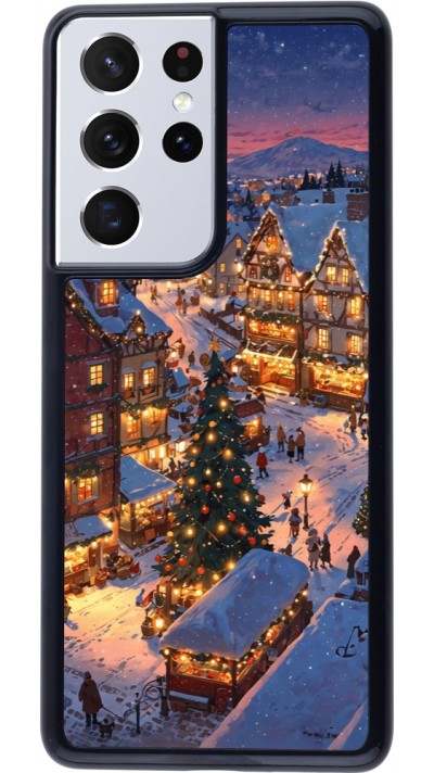 Samsung Galaxy S21 Ultra 5G Case Hülle - Christmas 25 Xmas Village