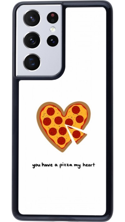 Coque Samsung Galaxy S21 Ultra 5G - Saint Valentines Day 26 You have my pizza heart