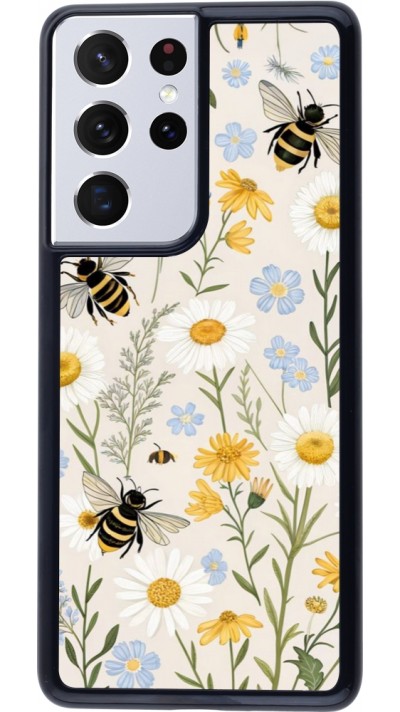 Coque Samsung Galaxy S21 Ultra 5G - Pattern bees Spring 2026