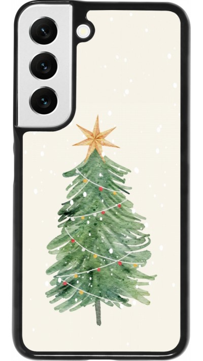 Samsung Galaxy S22 Case Hülle - Christmas 25 Sketch Tree