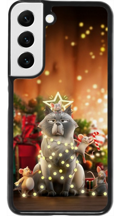 Samsung Galaxy S22 Case Hülle - Christmas 25 Xmas Cat