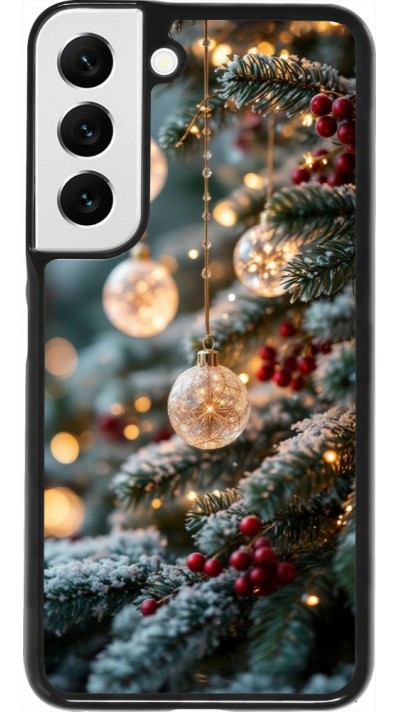 Samsung Galaxy S22 Case Hülle - Christmas 25 Xmas Decorated Tree