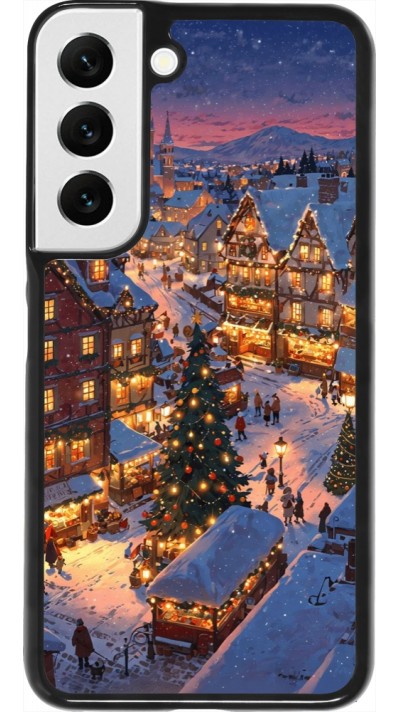 Samsung Galaxy S22 Case Hülle - Christmas 25 Xmas Village