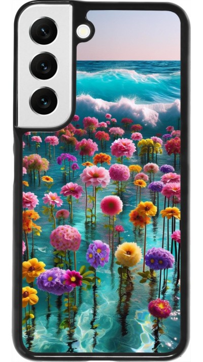 Coque Samsung Galaxy S22 - Flower sea waves