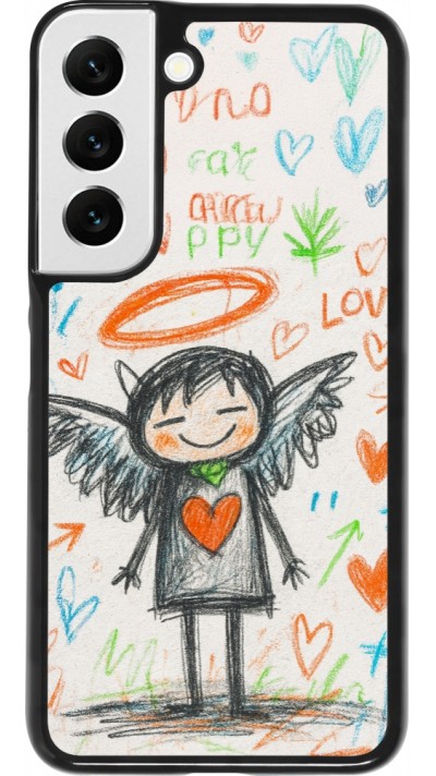 Coque Samsung Galaxy S22 - Little Angel Sketch Love