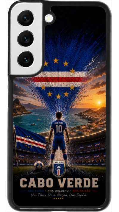 Samsung Galaxy S22 Case Hülle - Fussball Kap Verde splash 2026