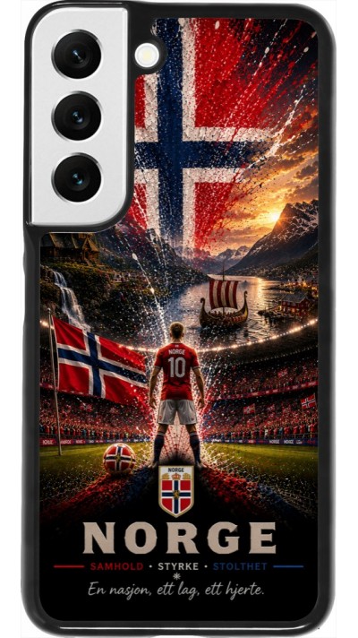 Samsung Galaxy S22 Case Hülle - Fussball Norwegen splash 2026