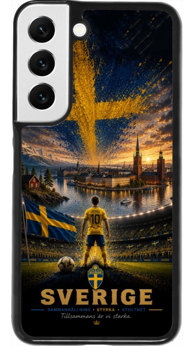 Samsung Galaxy S22 Case Hülle - Fussball Schweden splash 2026