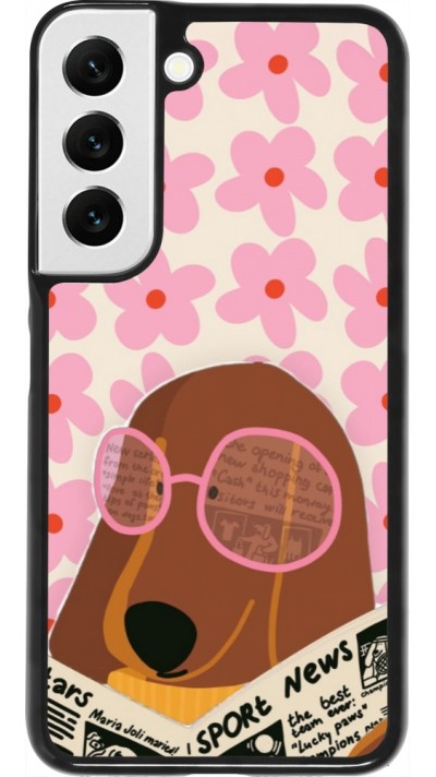 Samsung Galaxy S22 Case Hülle - Dog with newspaper Spring 2026