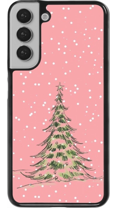Samsung Galaxy S22+ Case Hülle - Christmas 25 Pink Tree
